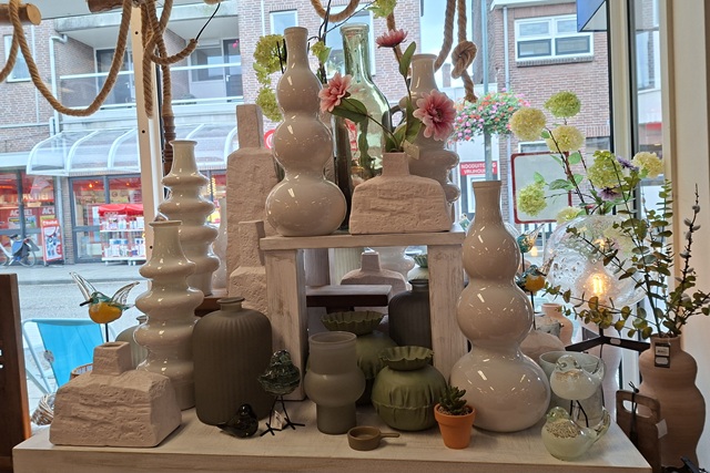Woondeco jade vazen wit vaas
